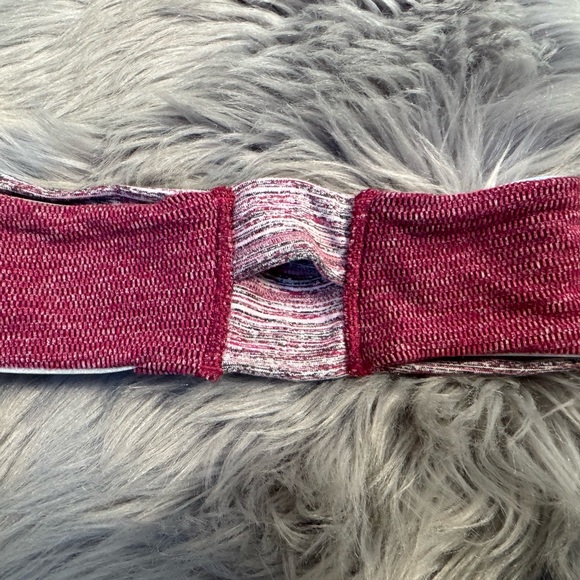 Lululemon Run And Done Ear Warmer Ponytail Space Dye Berry Headband Reflective - Picture 2 of 2
